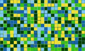 Trendy mosaic-style pattern with structured geometry. A vibrant, colourful grid design ideal for cover art, fabric, or creative posters. vector