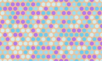 Polka dot pattern with colorful round spots, ideal for textile fabrics, seamless wallpapers, and abstract backgrounds with a geometric touch. vector