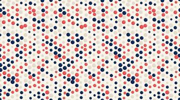 Seamless spotted pattern with abstract circles, perfect for textile prints, wallpaper, or creative geometric posters. Trendy polka dot design for modern backgrounds. vector