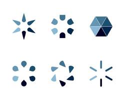 Collection Loading bar status icon. illustration. Set of loaded icons. Download progress. Donload or Upload. vector