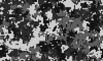 Mosaic insignia spotted shield. Hidden grey disguise hide. Balance army environment ground. vector