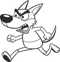 dog running design vector