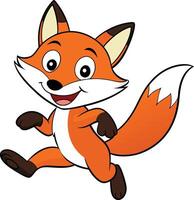unique fox dancing vector