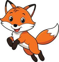 fox jump illustration vector