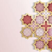 Islamic background with arabic pattern vector