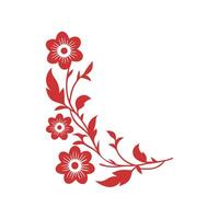 Modern Botanical Drawing in Delicate Line Art Style vector