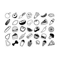 Fruits Icon Bundle Design Template New vector