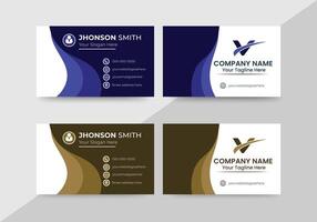 Modern Business card visiting card design vector