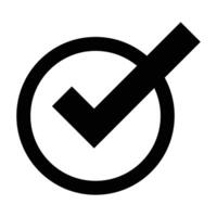 correct Check Mark Icon Design vector