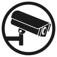 Professional CCTV camera icon for security solutions vector