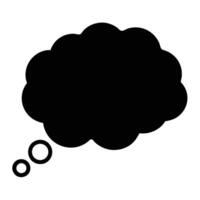Simple thought bubble line art for creative designs vector