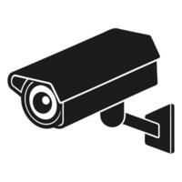 Abstract CCTV camera icon for creative security themes vector