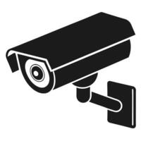 CCTV camera icon design for security and surveillance vector
