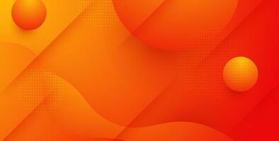 Liquid color orange background design. Fluid gradient shapes composition. Futuristic design posters. vector