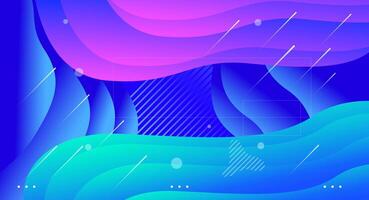 Colorful background with fluid shapes composition vector