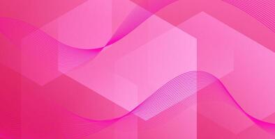 dynamic abstract pink rose liquid color gradient wavy geometric fluid hexagon light shape background. eps10 vector