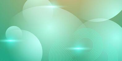 dynamic abstract green liquid color gradient wavy geometric fluid shape background. vector