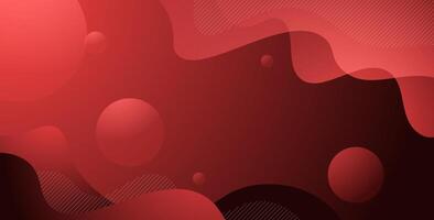 abstract dark red liquid color gradient wavy geometric fluid shape background. eps10 vector