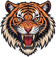 Angry tiger facedesign vector