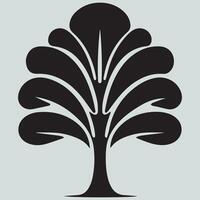 Leafy Tree Icon Nature and Growth Symbol vector
