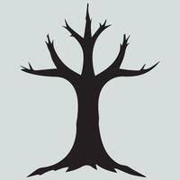 Winter Tree Icon Stark and Simple Design vector