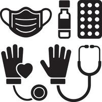 Medical icons set vector
