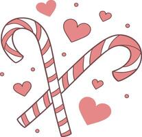 A minimalist yet playful Valentine's Day design featuring vector
