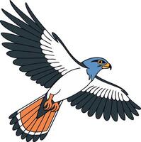 a silhouette of Osprey icon in white background vector