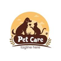 Veterinary Clinic Badge Logo Design Template vector