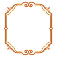Vintage frame on white background vector