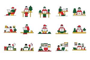 Digital marketing on white background vector