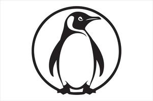About Simple Silhouette of Penguin vector