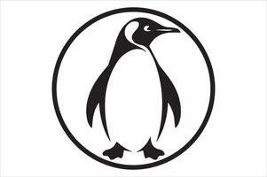 About Simple Silhouette of Penguin vector