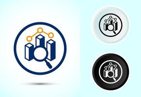 Data analytics icon vector
