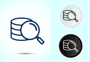 Data analytics icon design illustration. Market research, analytic icon vector