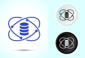 Data science icon design illustration. Big data vector