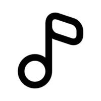 Music Note Icon Ideal for Audio Streaming Services vector