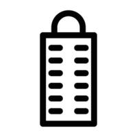 Grater icon. Simple kitchen and cooking illustration. sign for mobile app or website. vector