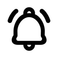 Notification bell icon. Outline style. notification bell icon for web design isolated on background vector