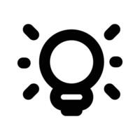Light Bulb line icon , isolated on background. Idea sign, solution, thinking concept. Lighting Electric lamp. Electricity, shine. Trendy Flat style for graphic design, Web site, UI. EPS vector