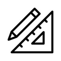 pencil and ruller icon. pencil and ruller symbol template for graphic and web design collection logo illustration vector