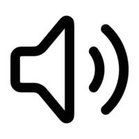 Sound Speaker Icon, Megaphone Announcement Icon, Louder Sound Symbol, MP3 Button, Musical Design Elements, Stereo Button, Audio Symbol, Speaker Pictogram, Silhouette On Background vector