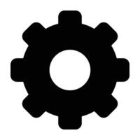 Gear, Cog wheel icon. Gear wheel, Gear setting. Gear set simple glyph web symbol design and illustration. vector