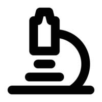 Simple microscope line icon. Stroke pictogram. illustration isolated on background. Premium quality symbol. sign for mobile app and web sites. vector