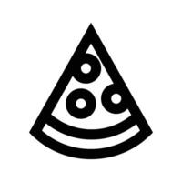 Pizza slice line icon. Editable stroke and pixel perfect. Can be used for digital product, presentation, print design and more. vector