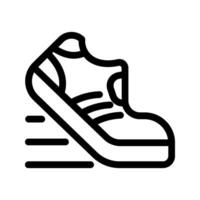 Shoe Icon. Line Art Style Design Isolated On Background vector