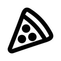 Pizza slice line icon. Editable stroke and pixel perfect. Can be used for digital product, presentation, print design and more. vector