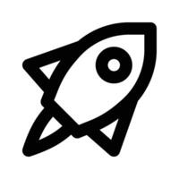 Rocket icon. Simple outline rocket signs. Rocket launched icon. vector