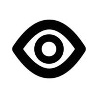 Eye Icon . Design for web, isolated on white background vector