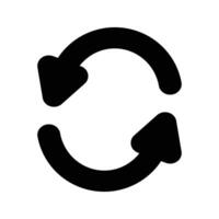 arrow reload sync icon isolated on background vector